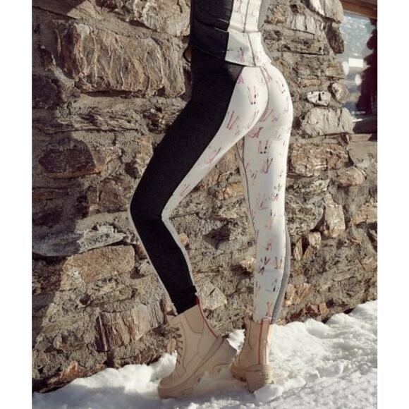 FREE PEOPLE MOVEMENT Leggings Size Medium You Know It Baselayer Tips Up Blck NWT - Picture 1 of 16
